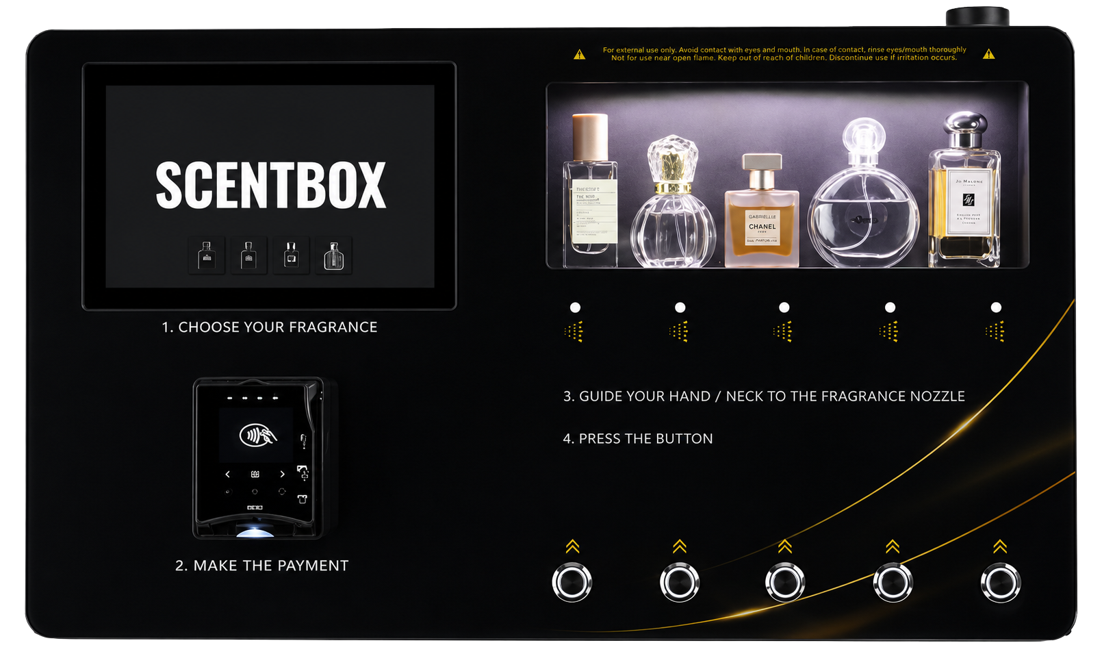 SCENTBOX premium perfume vending machine